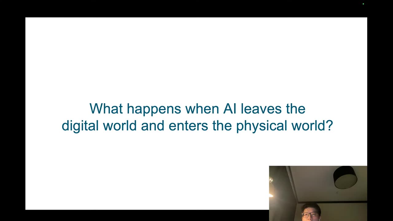AI 離開數位世界進入物理世界的問題