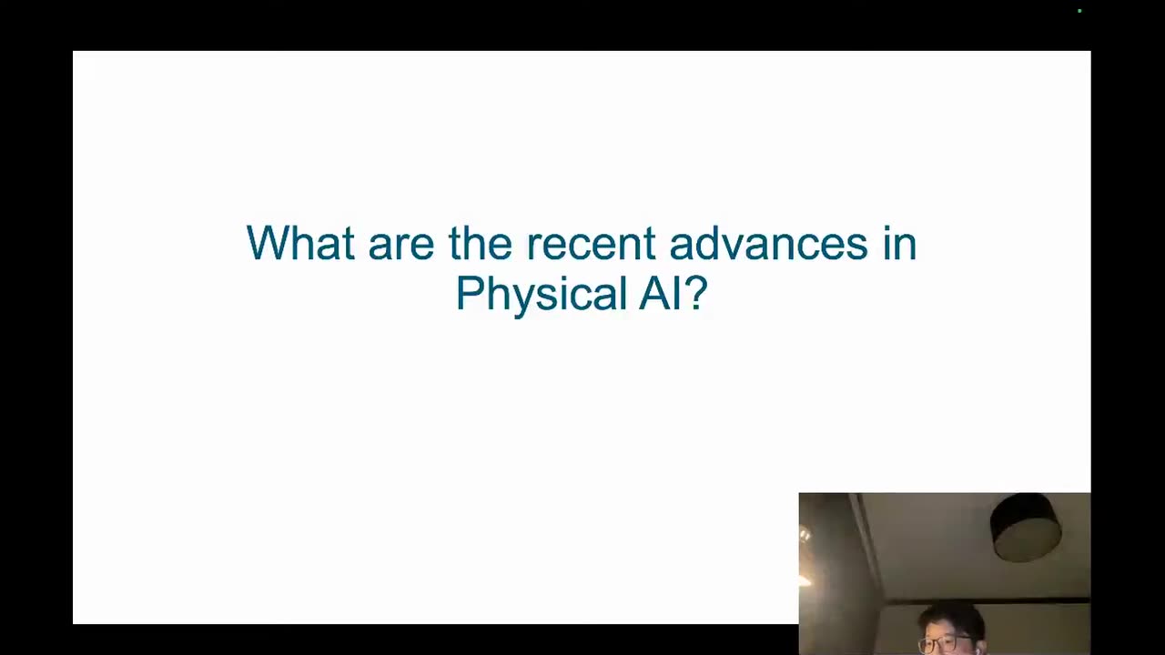 Physical AI 近期進展問題