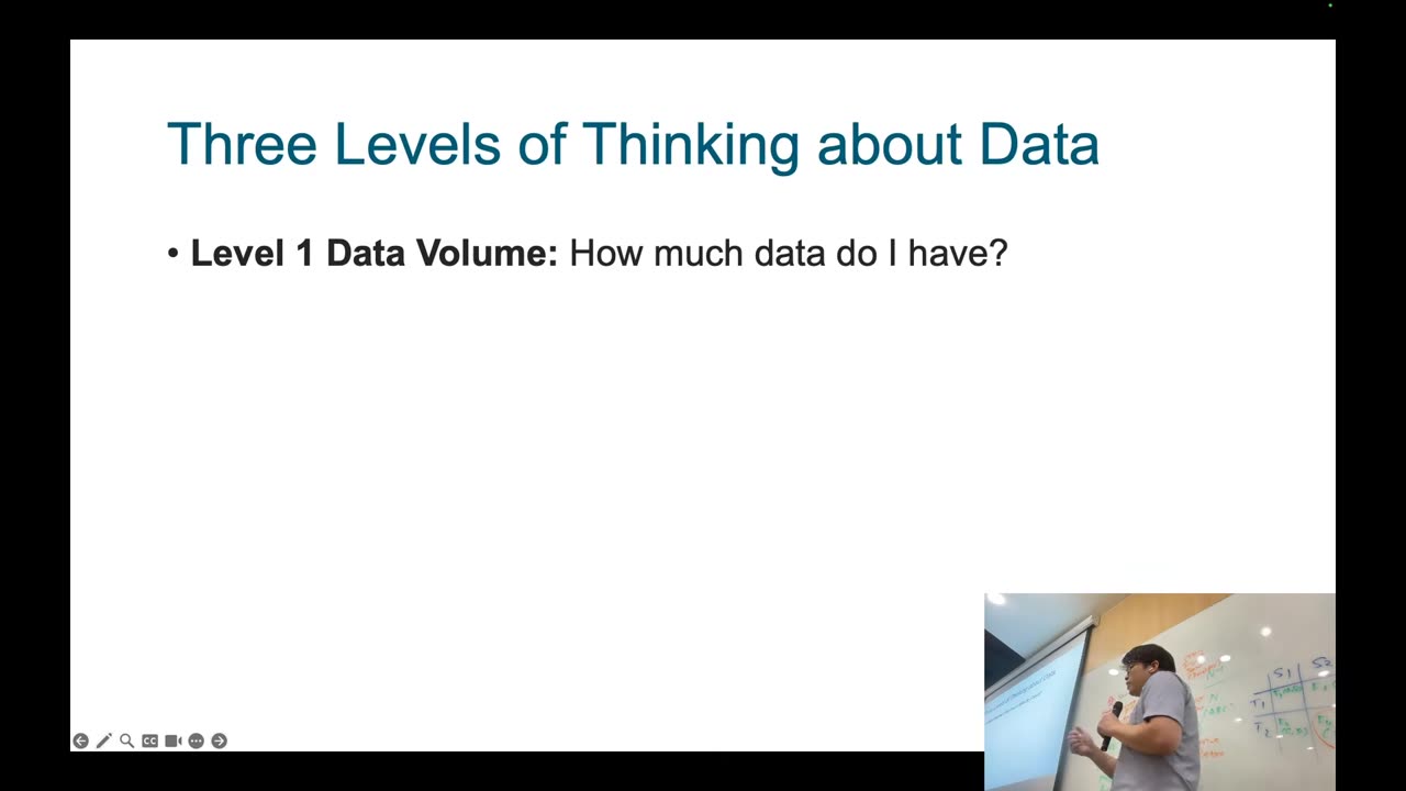 Three levels of thinking about data