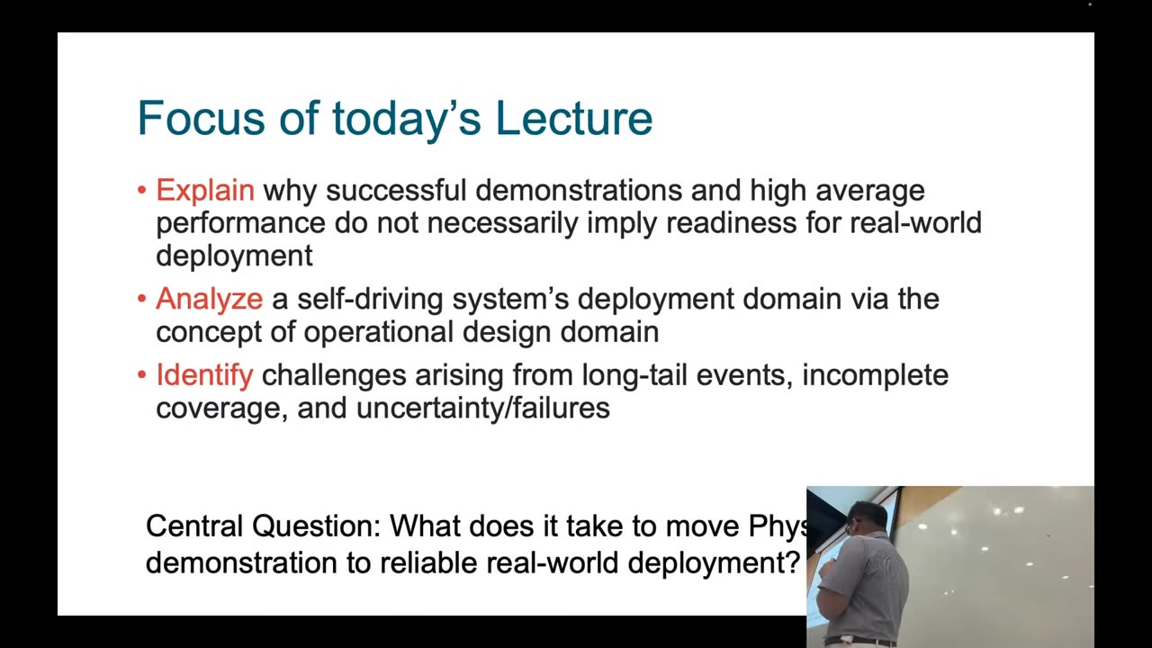 Focus of today's Lecture
