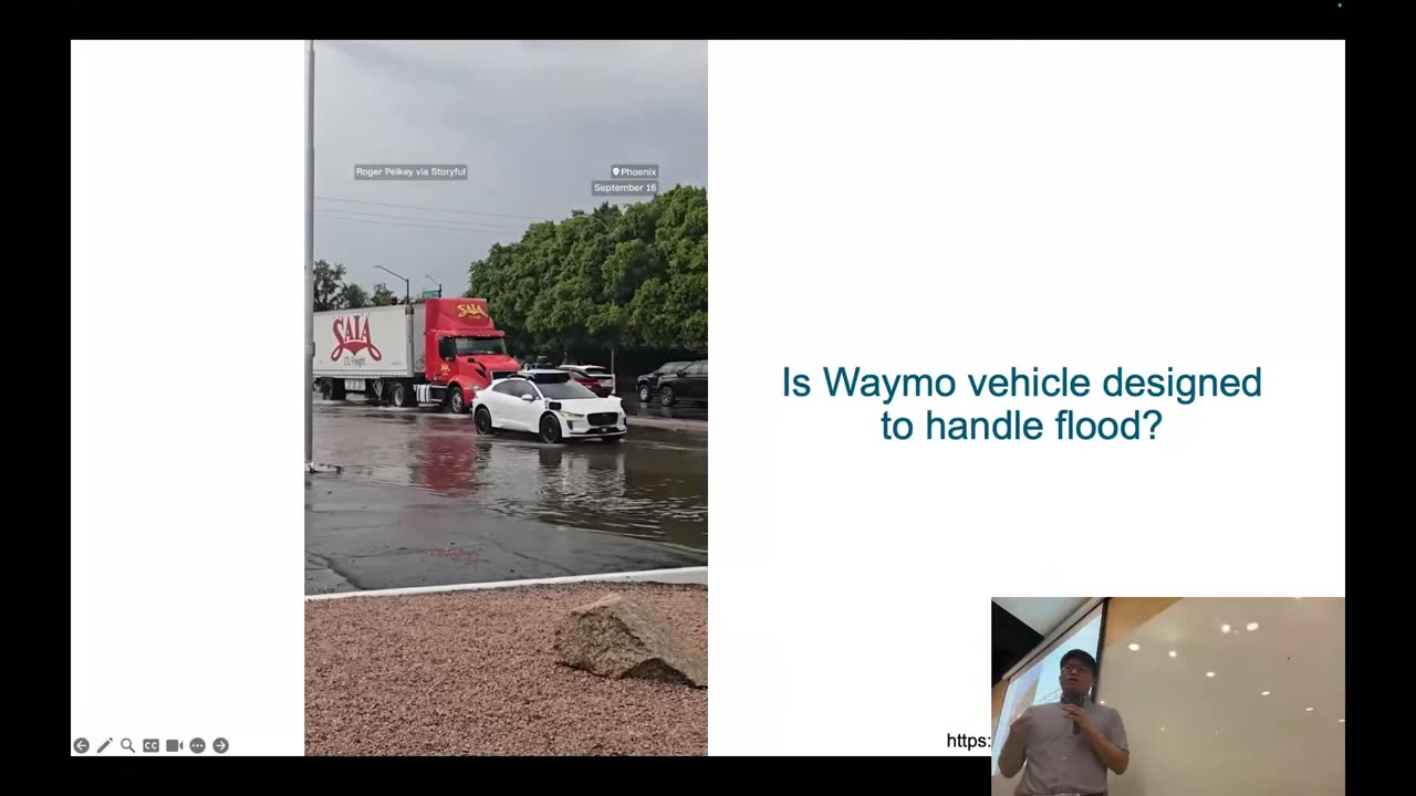 Is Waymo vehicle designed to handle flood?