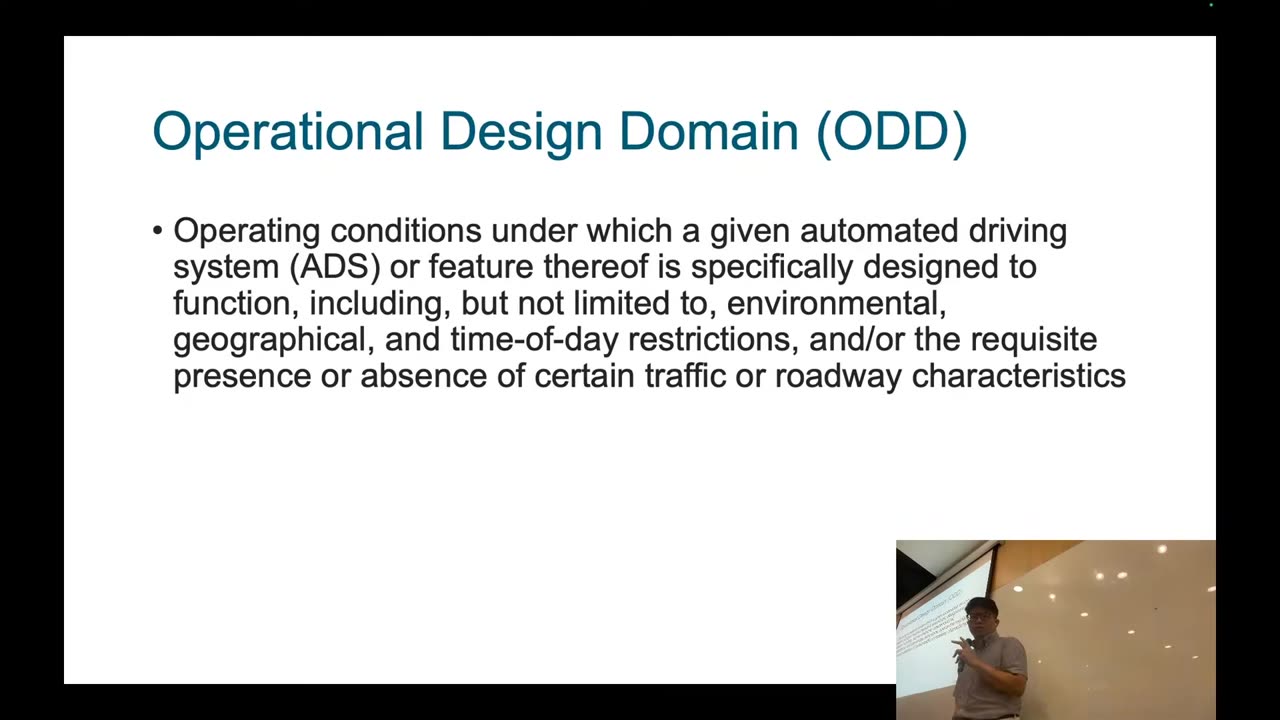 Operational Design Domain (ODD)