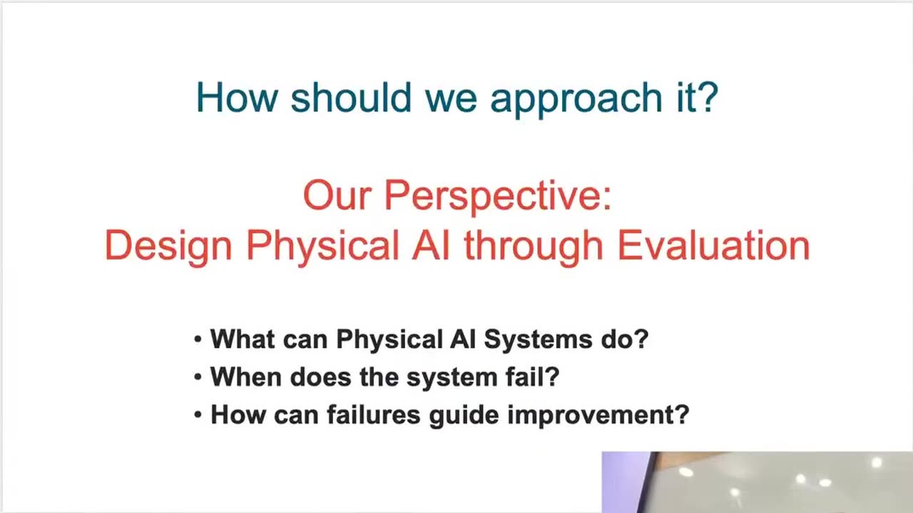 Design Physical AI through Evaluation