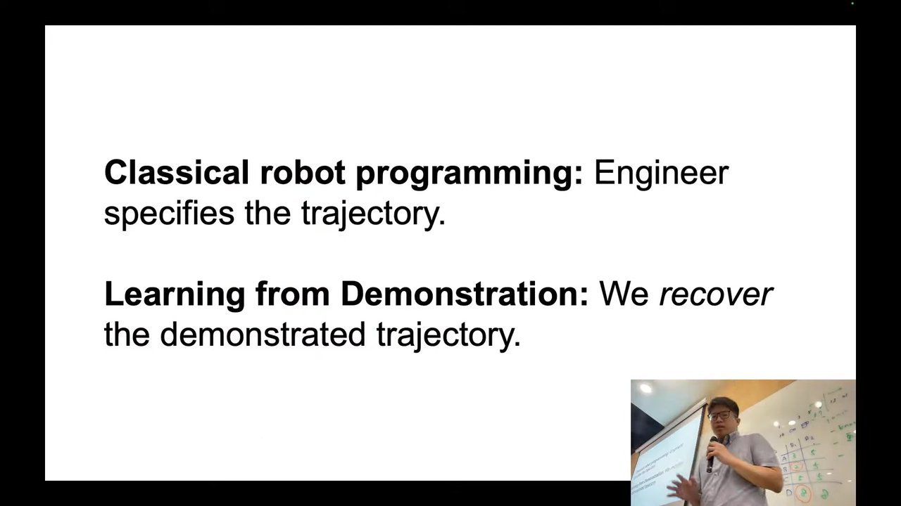 Classical robot programming vs Learning from Demonstration