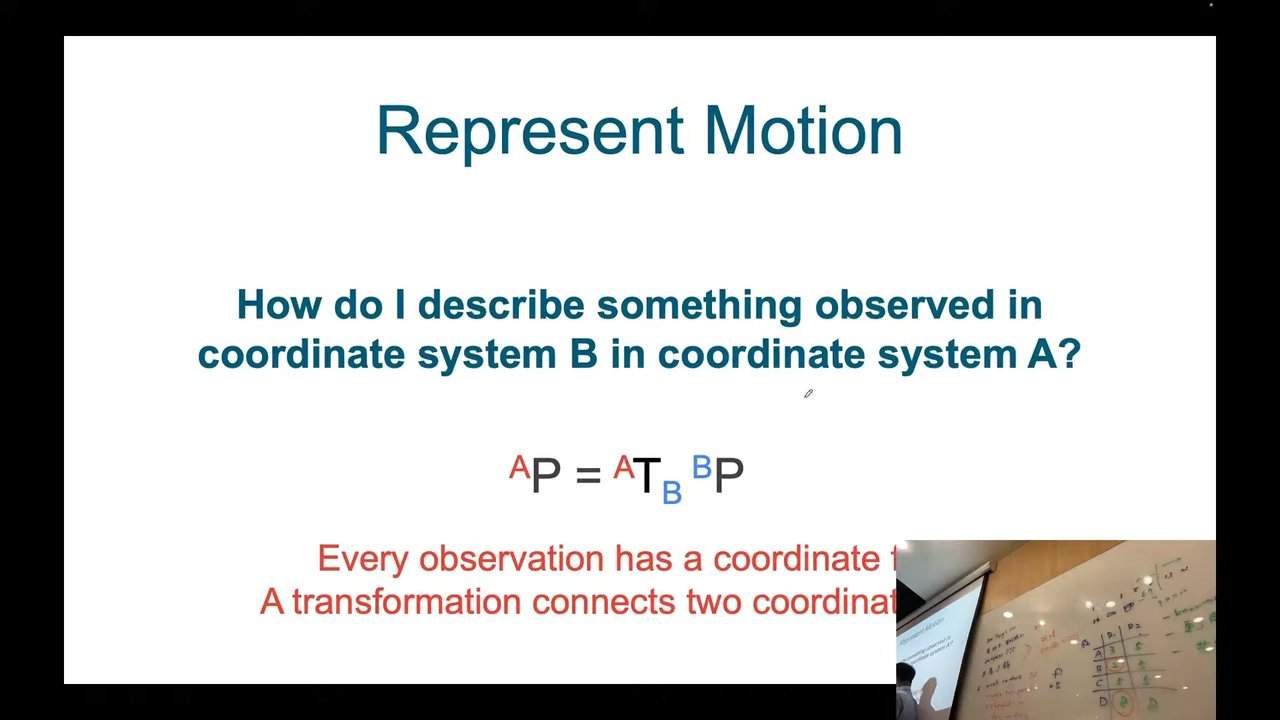 Represent Motion: AP = ATB BP